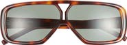 Saint Laurent 63mm Aviator Sunglasses
