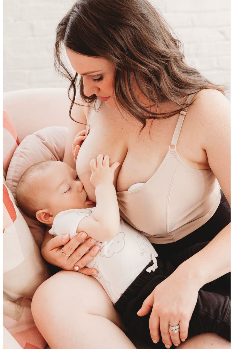 Amelia Pumping and Nursing Crop Cami, Alternate, color, Sand