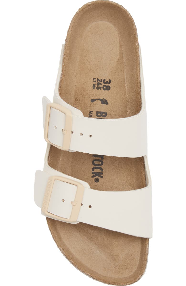Birkenstock Arizona Slide Sandal, Alternate, color, Eggshell