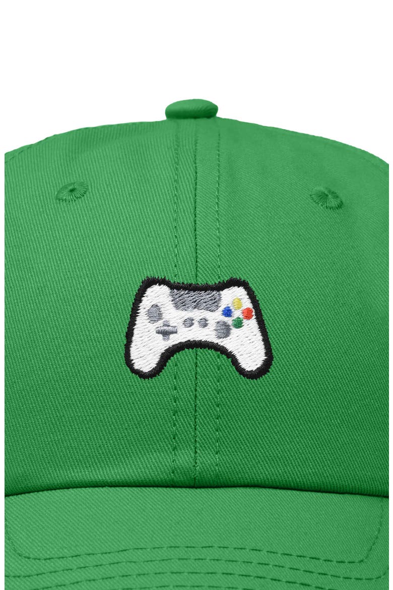 Game Controller Embroidered Hat, Alternate, color, Kelly Green