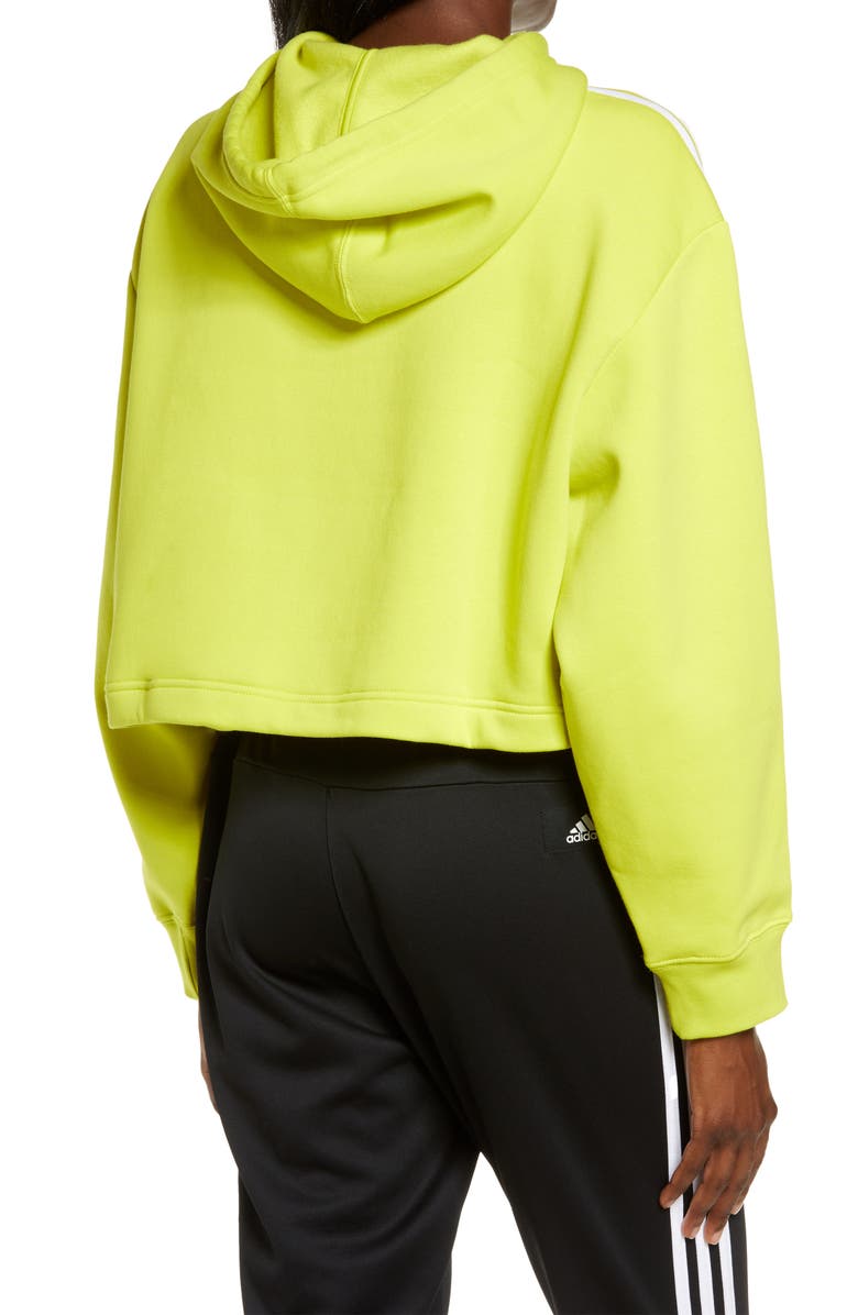 adidas Originals Crop Hoodie Sweatshirt, Alternate, color,