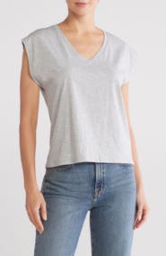 Nordstrom V-Neck Pima Cotton T-Shirt