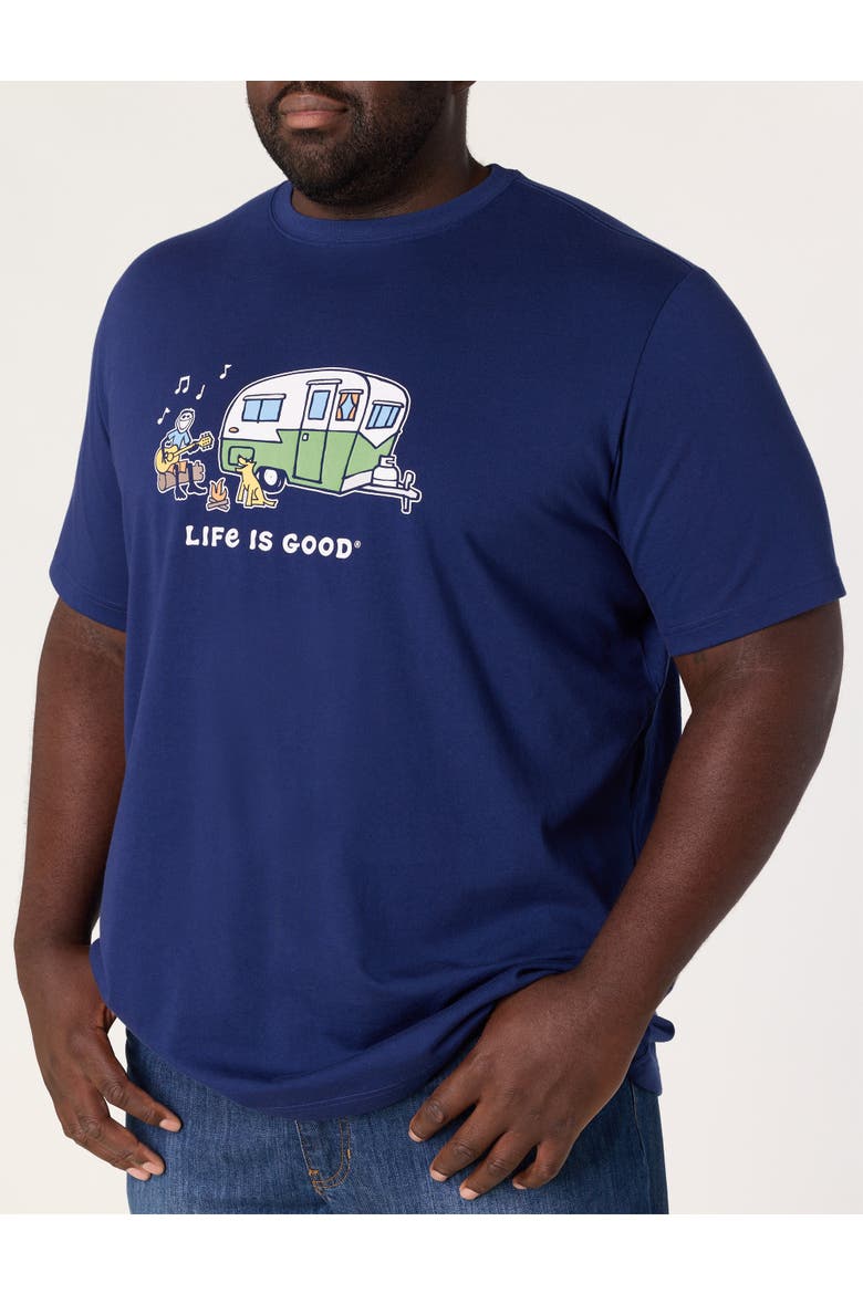 Big & Tall Jake and Rocket Camper Music Graphic Tee, Alternate, color, NAVY