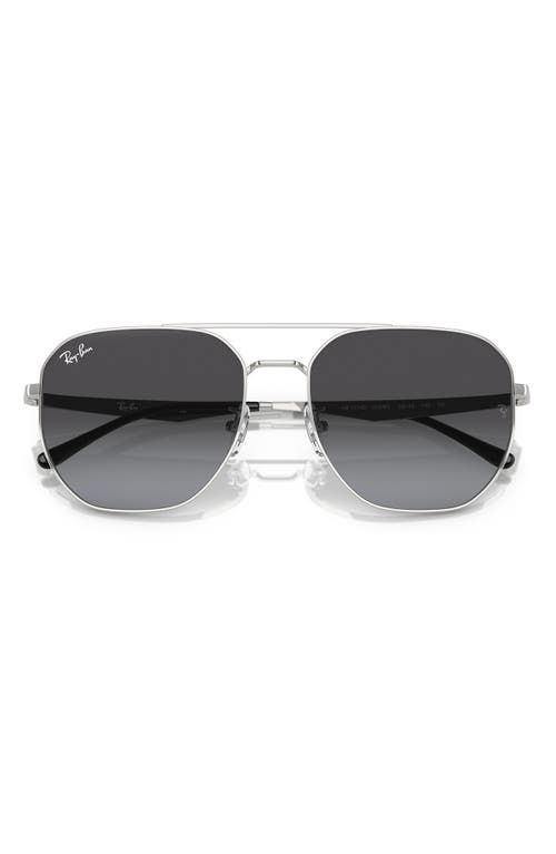 Ray Ban Ray-ban 59mm Gradient Square Sunglasses In Gray