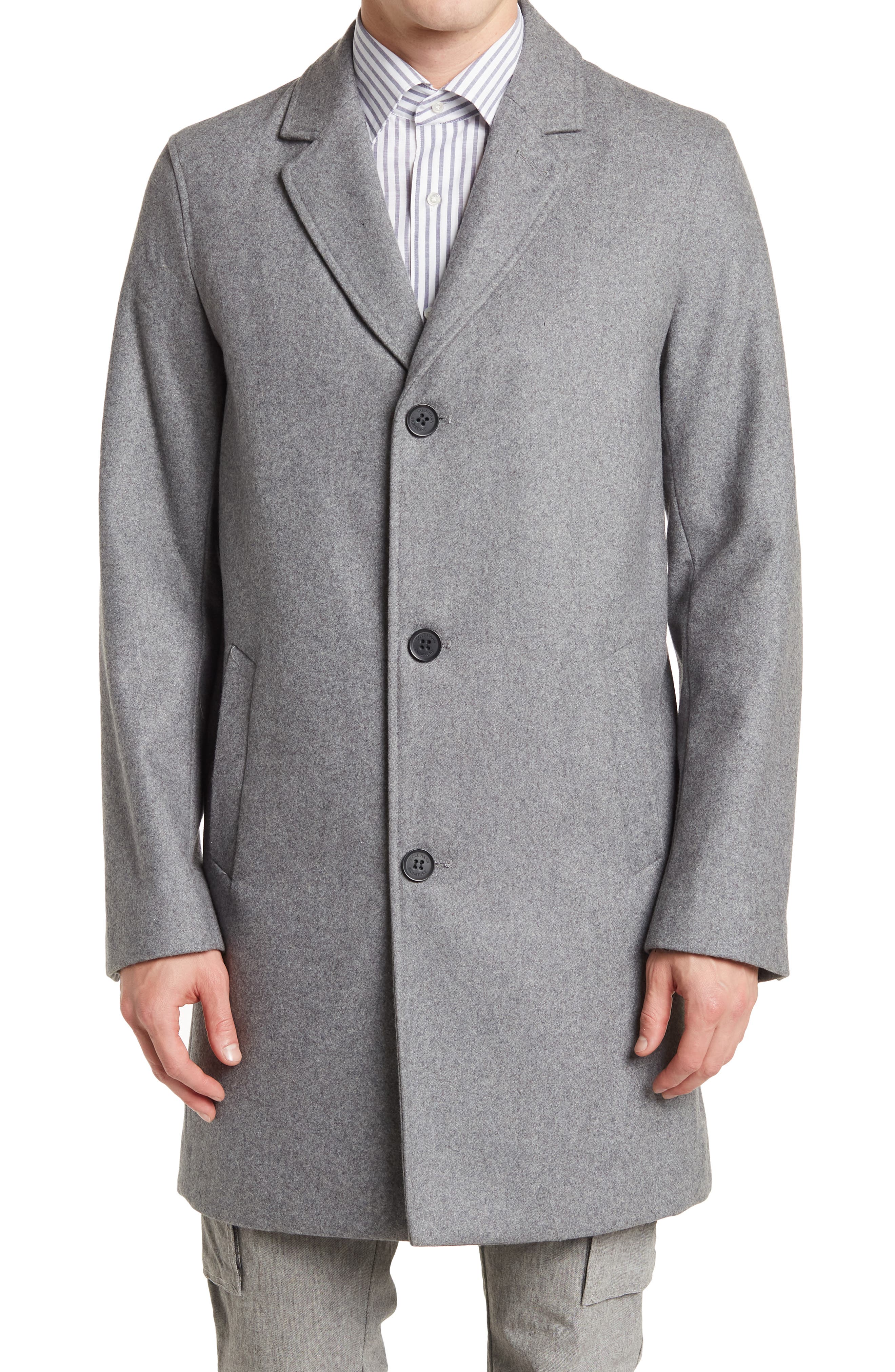 Cole Haan Signature Wool Blend Melton Classic Topper