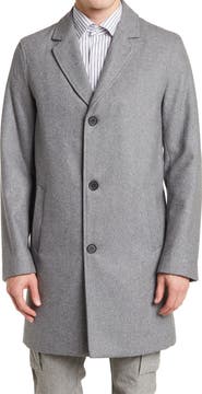 Cole Haan Signature Wool Blend Melton Classic Topper
