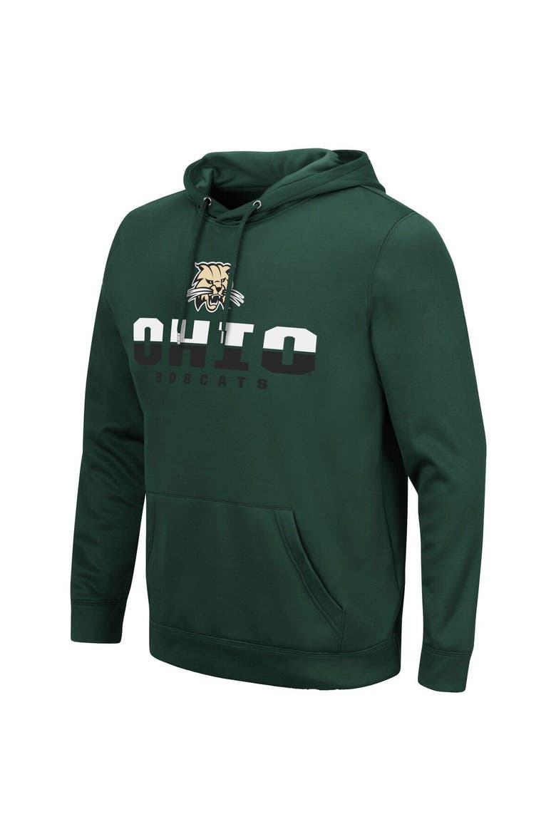 Men's Colosseum Green Ohio Bobcats Lantern Pullover Hoodie, Alternate, color, Green