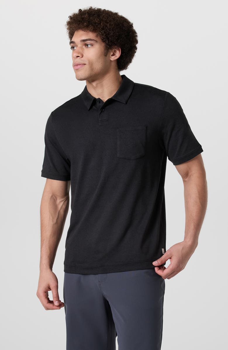 Vuori Ponto Performance Polo, Alternate, color, Black Heather