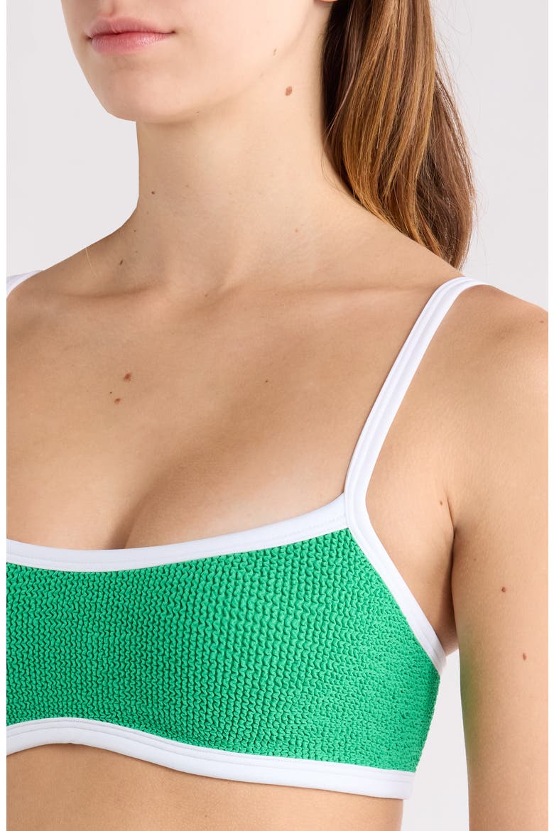 Tyler Two-Piece Bikini, Alternate, color, EMERALD/ WHITE