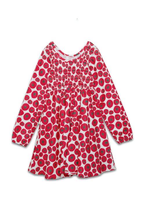 Worthy Threads Ruched Dress In Tomato