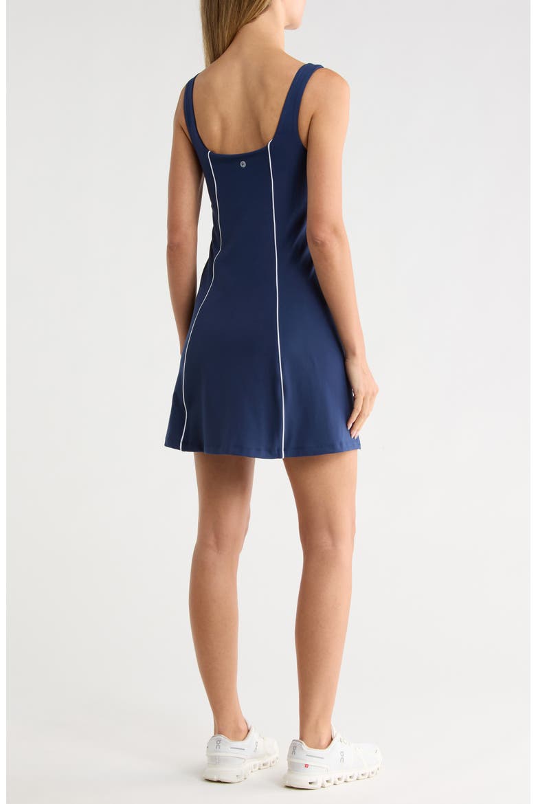 Marilyn Interlock Dress, Alternate, color, NAVAL BLUE/ WHITE