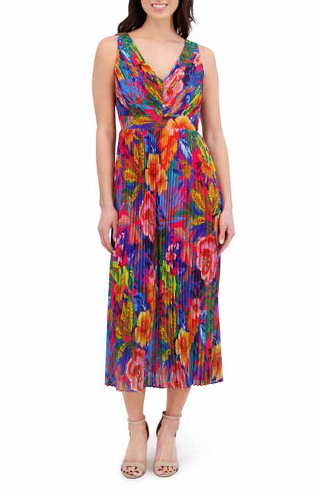 Siena Printed Chiffon Midi Dress