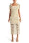 Carinne Floral Organza Midi Dress