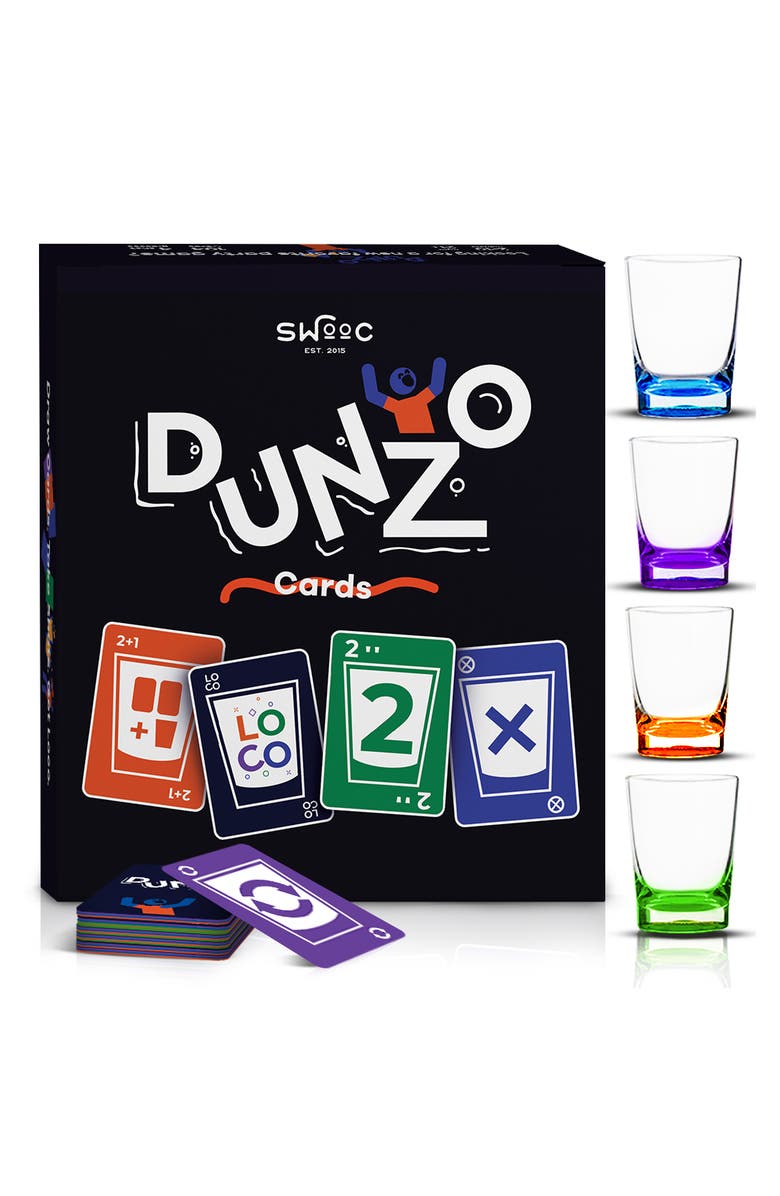 Swooc Games DUNZO | Hydrating Version of Classic Card Game, Main, color, Black