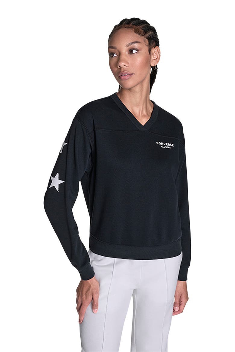 Knock Out Hoodie, Alternate, color, CONVERSE BLACK