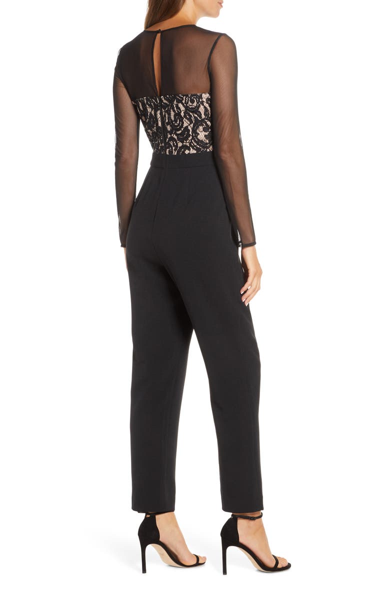 Vince Camuto Long Sleeve Jumpsuit, Alternate, color, 
