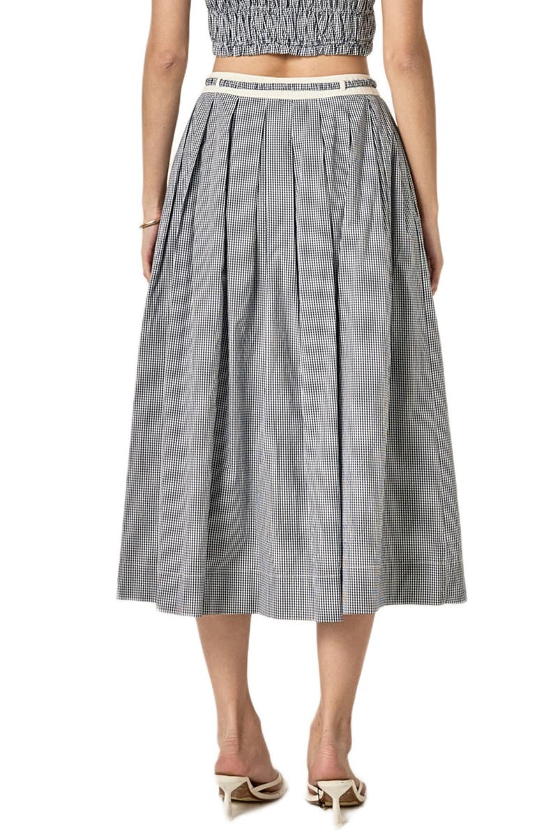 English Factory Colorblock Plaid Maxi Skirt, Alternate, color, Blue