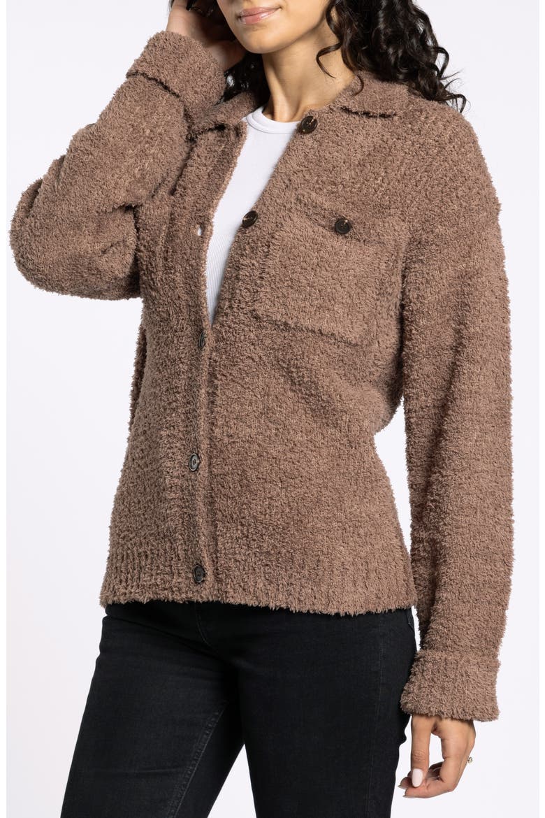Lois Sweater Jacket, Alternate, color, RAW UMBER