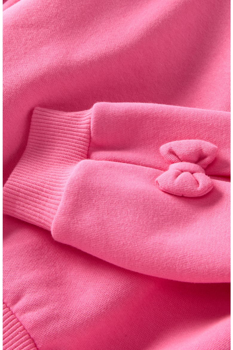 Kids' Bow Cotton Blend Sweatshirt, Alternate, color, PINK COSMOS