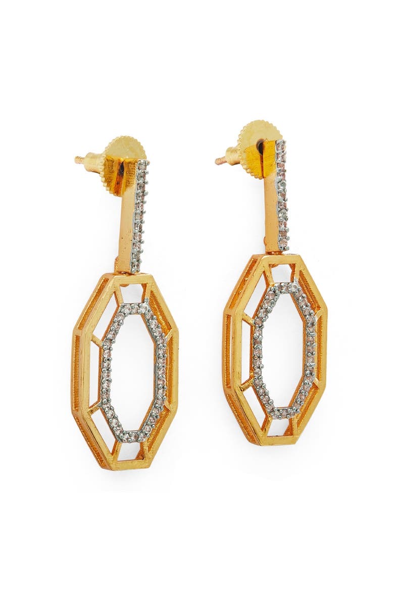 SYRA EARRINGS, Alternate, color, Gold Plated