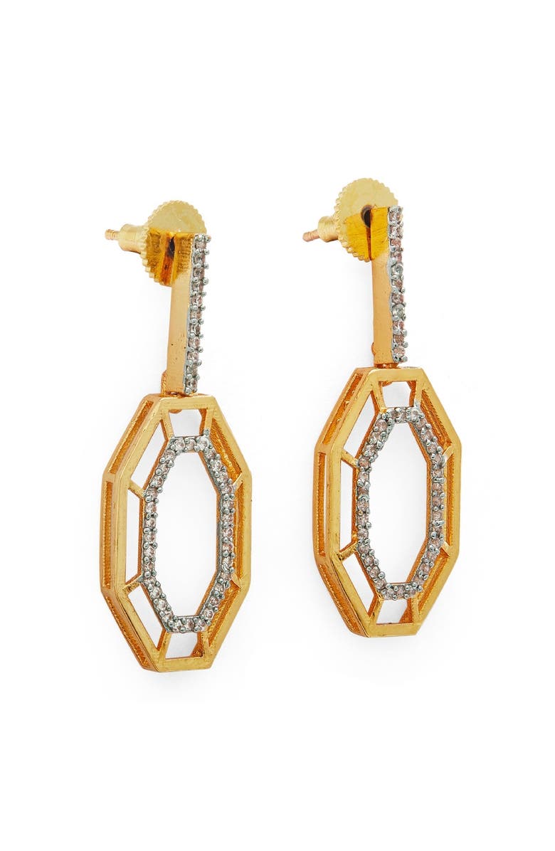 Dhwani Bansal SYRA EARRINGS, Alternate, color, Gold Plated