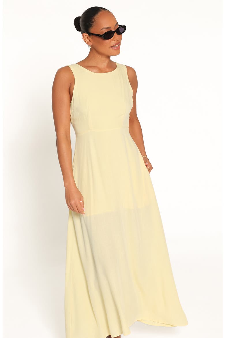 Kerrin Cotton Maxi Dress, Alternate, color, BUTTER YELLOW