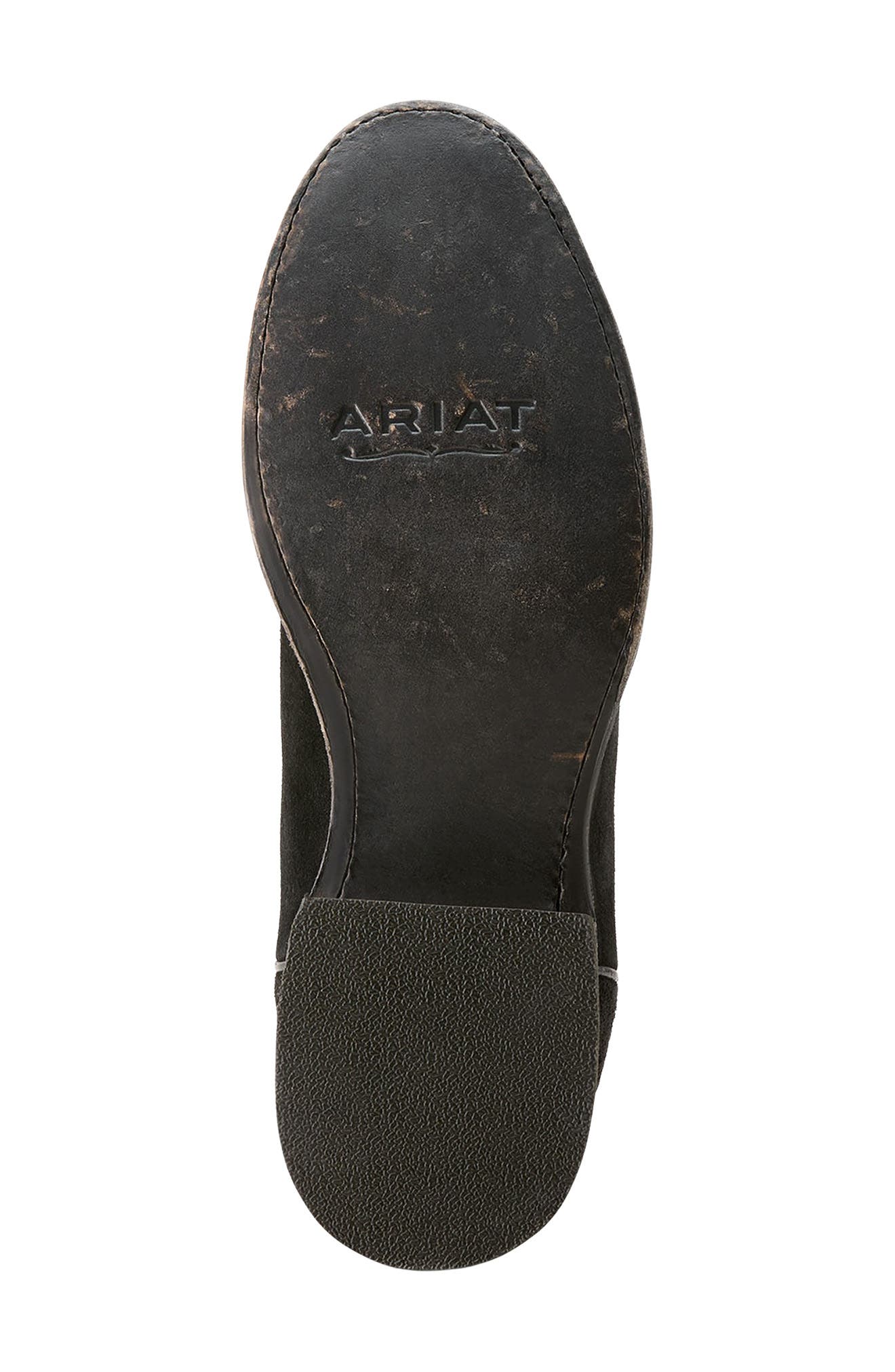 Ariat Downtown Stonewash Suede Cowboy Boot, Alternate, color, Stonewashed Black Suede