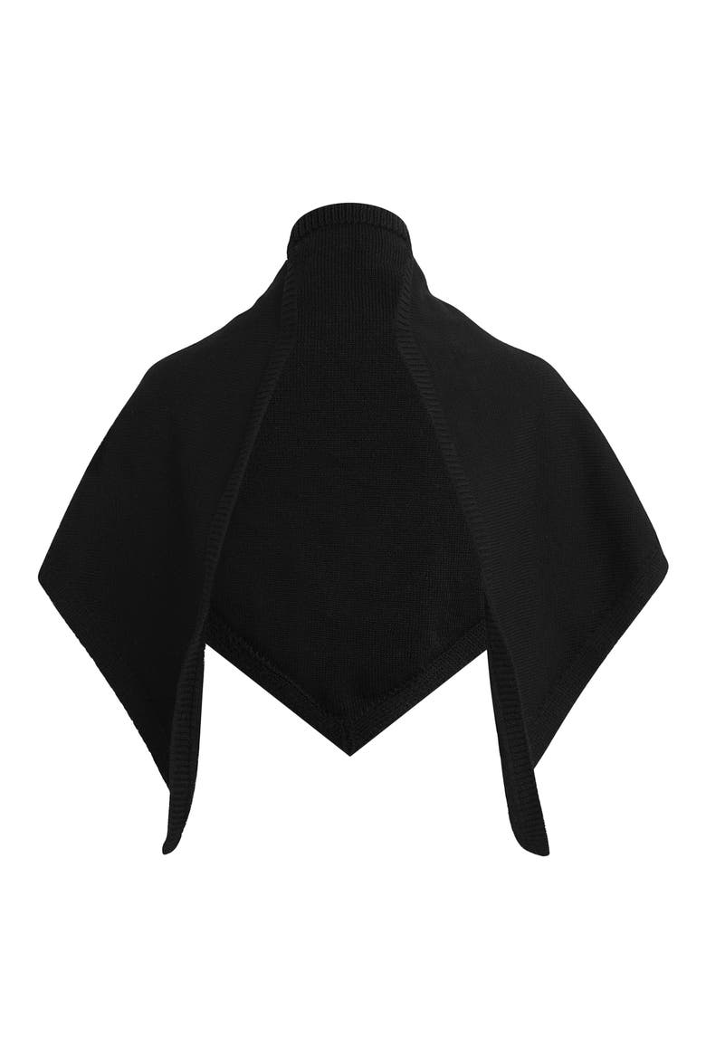 Triangle Scarf, Alternate, color, BLACK