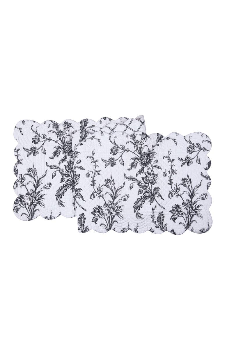 C&F Home Bleighton Black Table Runner 14" x 51", Main, color, Black