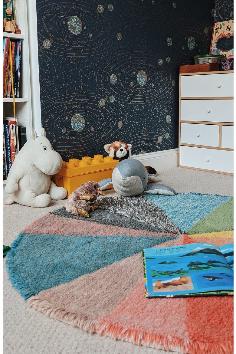 Pie Chart Rug, Alternate, color, PINK MULTI