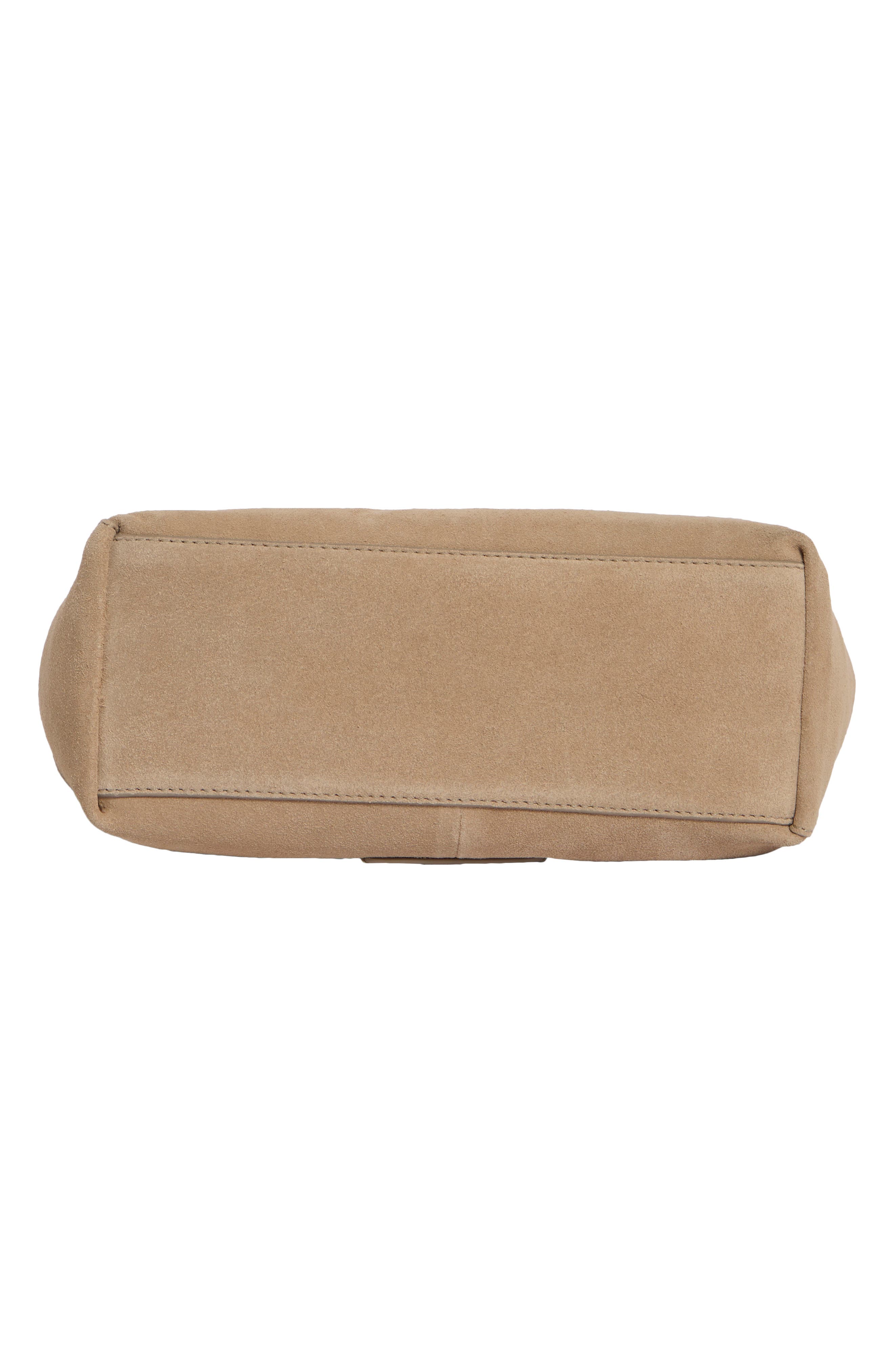Clem Small Suede Shoulder Bag, Alternate, color, TUSCANY SOFT COW SUEDE LE