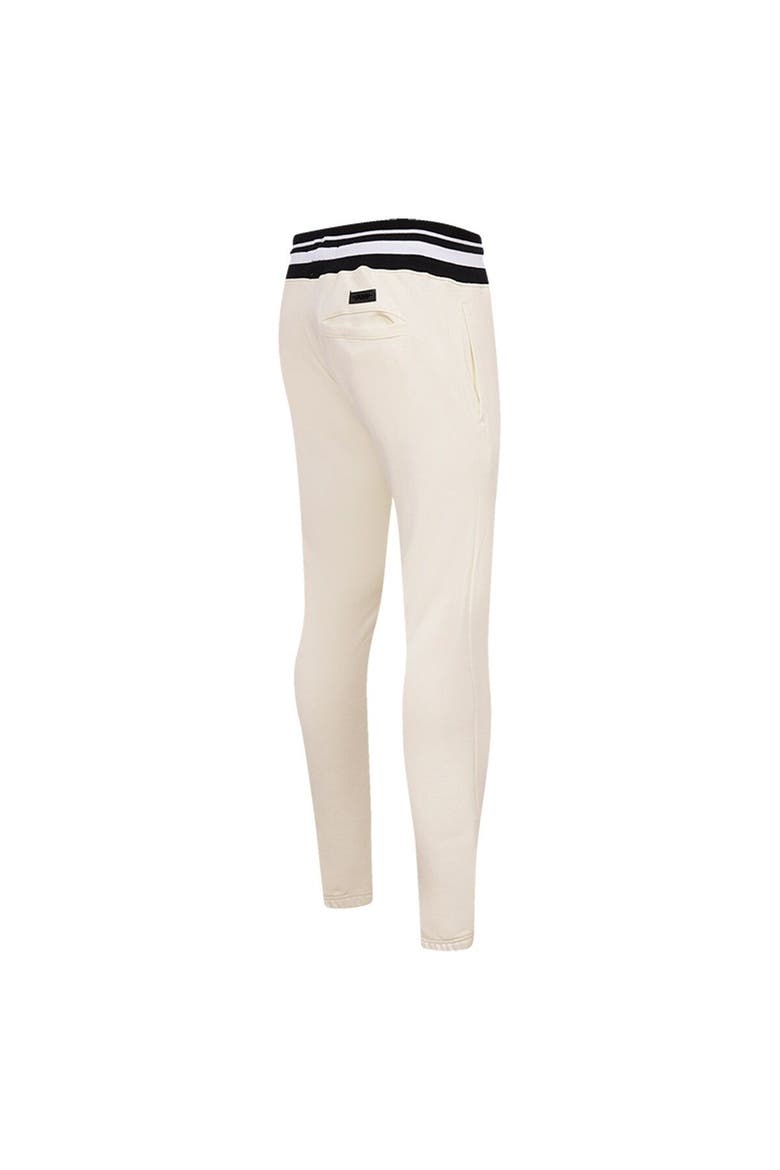 Men's Pro Standard Cream Brooklyn Nets Retro Classic Fleece Sweatpants, Alternate, color, Cream