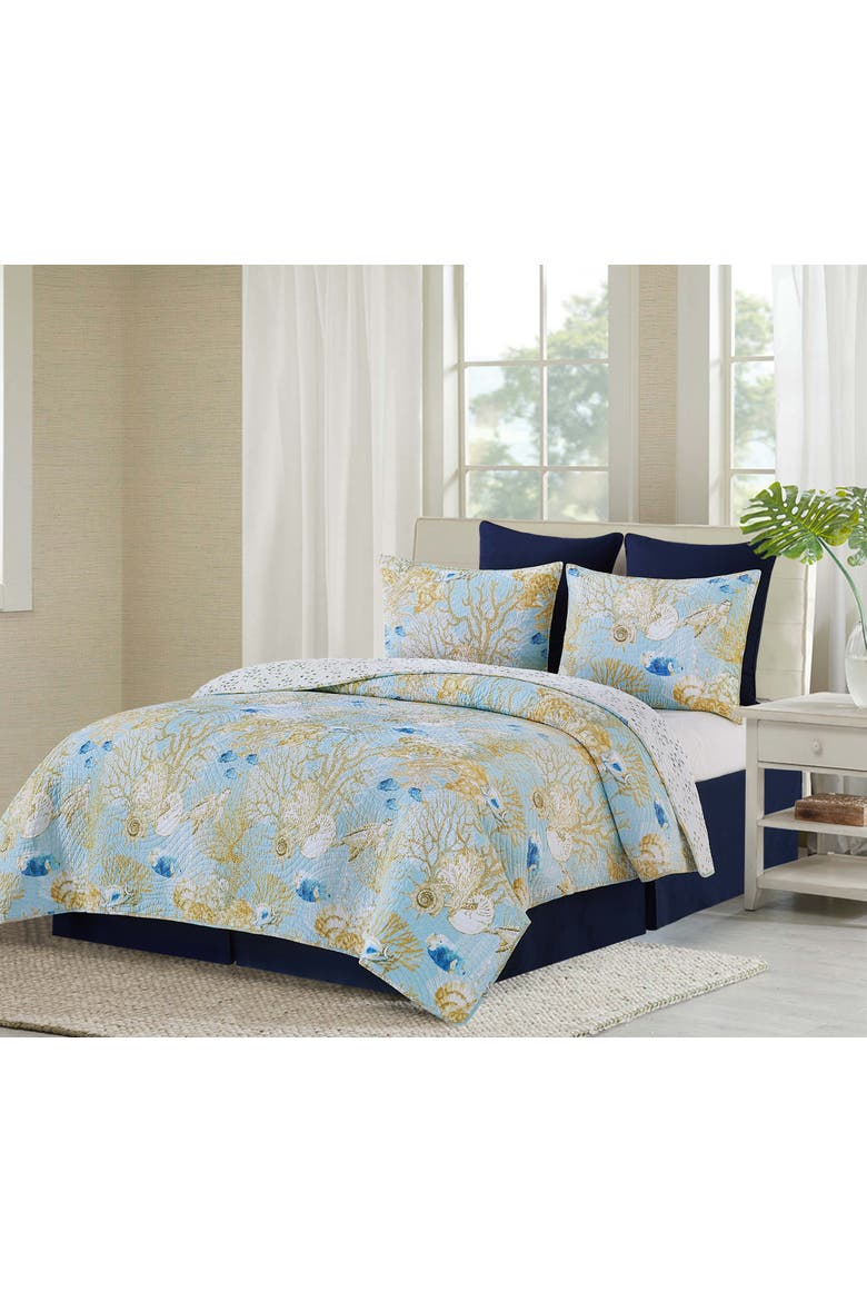 Belmont Reef Quilt Bedding Collection, Alternate, color, Yellow