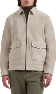Bugatchi Suede Bomber Jacket