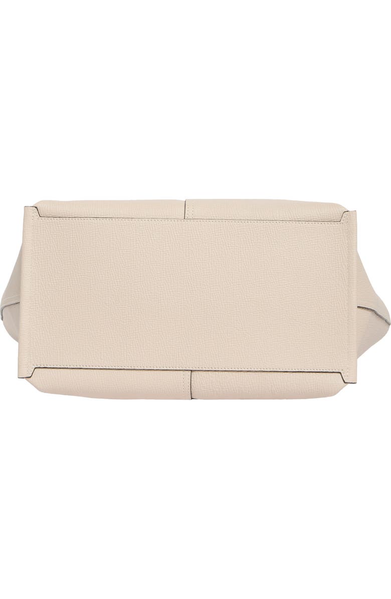 Longchamp Large Mailbox Leather Top Handle Bag, Alternate, color, Chalk