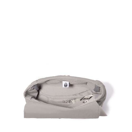 Baggallini Swift Flap Mini Crossbody In Silver