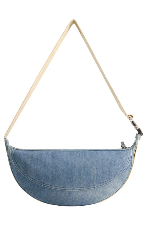 True Religion Washed Denim Hobo Bag