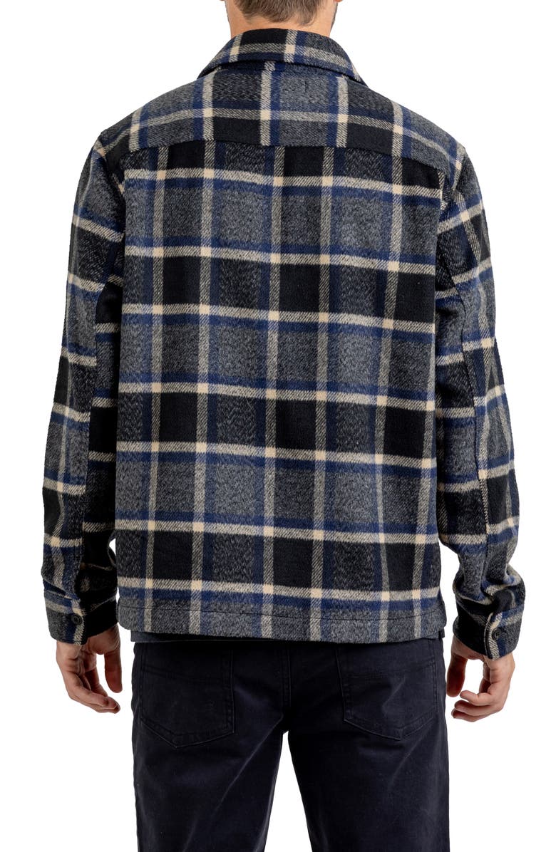 Rainforest Trailmaster Heavyweight Brushed Flannel Button-Up Shirt, Alternate, color, Grey Plaid