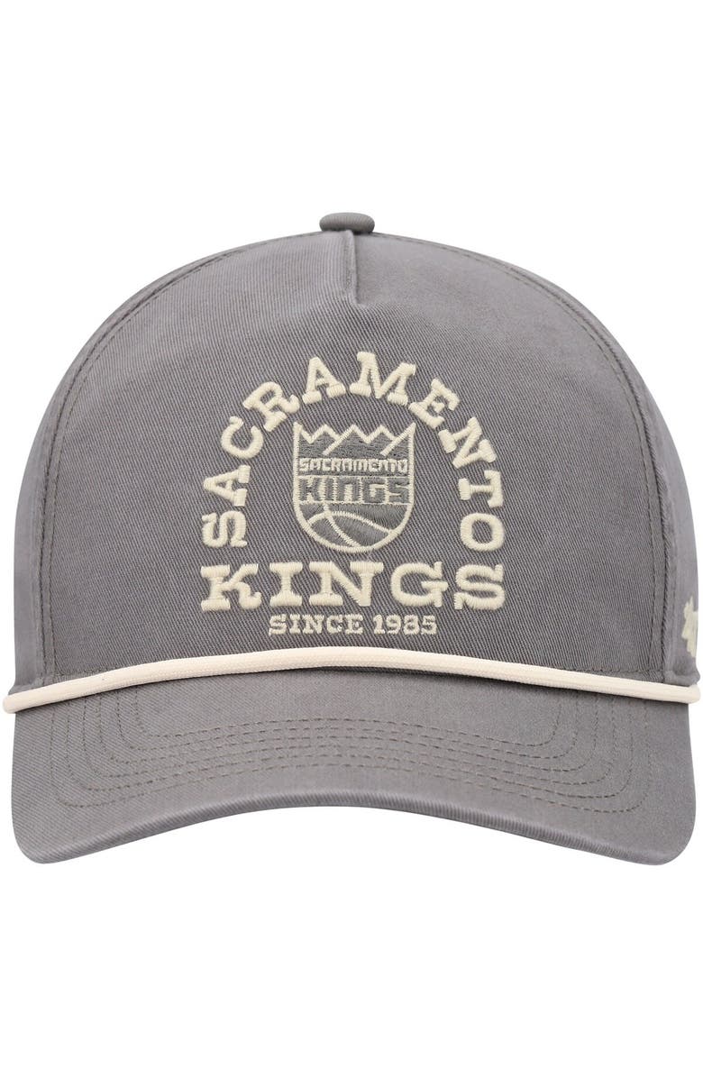 '47 Men's '47  Charcoal Sacramento Kings Canyon Ranchero Hitch Adjustable Hat, Alternate, color, 