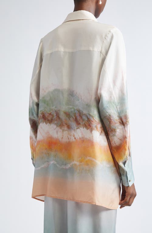 Zimmermann Zim Daylight Relaxed Shirt Tie Dye In Multi