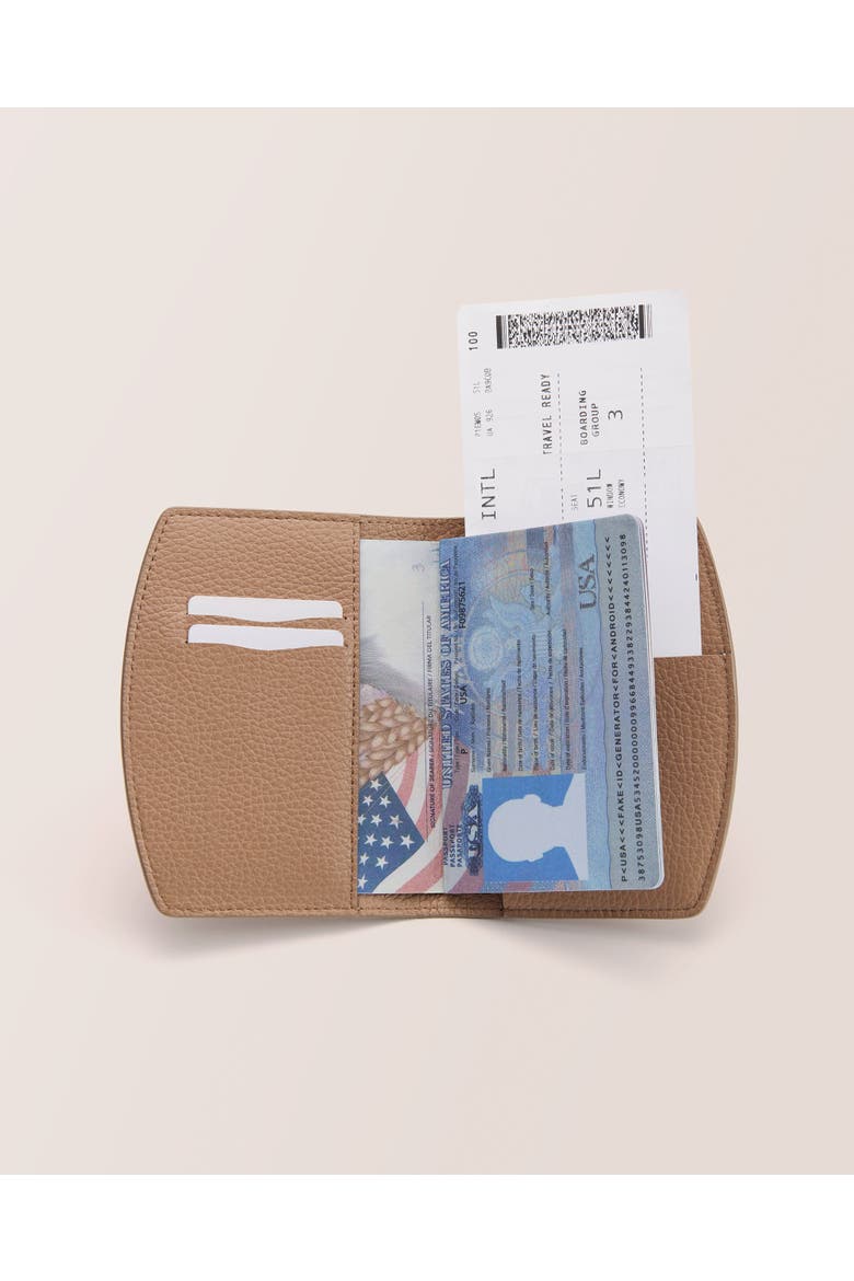Passport Cover, Alternate, color, Cappuccino