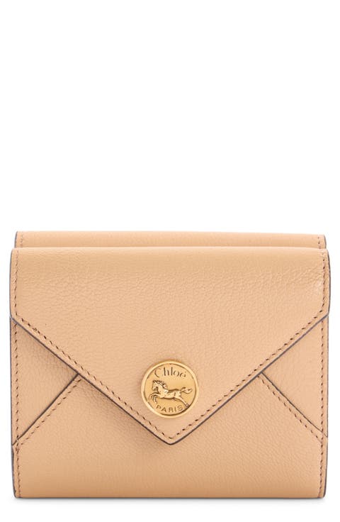 Leather Envelope Trifold Wallet