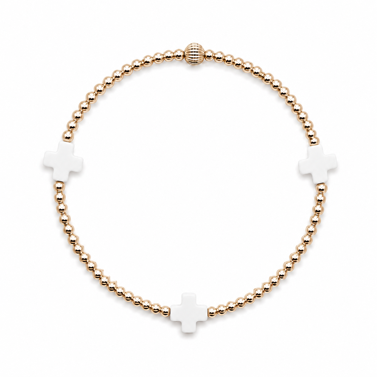 Bowood Lane Halo White Cross Bracelet (Women) | Nordstrom