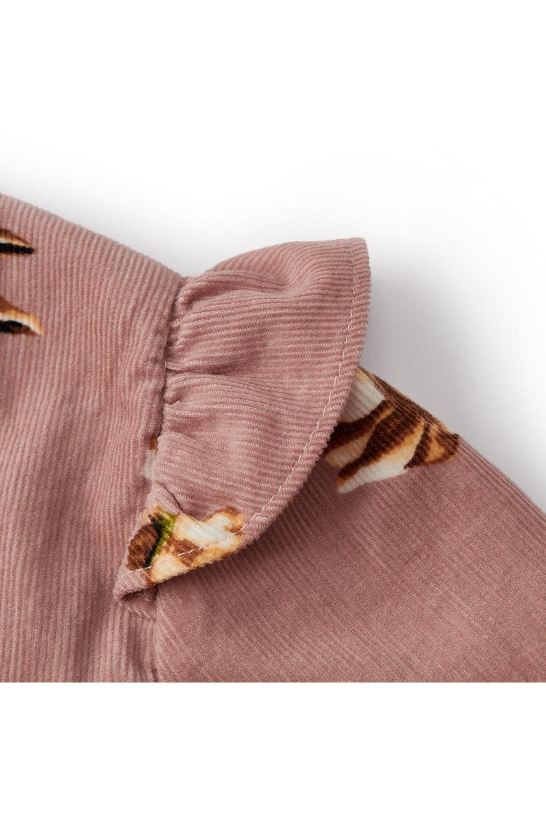 Organic Corduroy Long Sleeve Top, Alternate, color, Mushroom