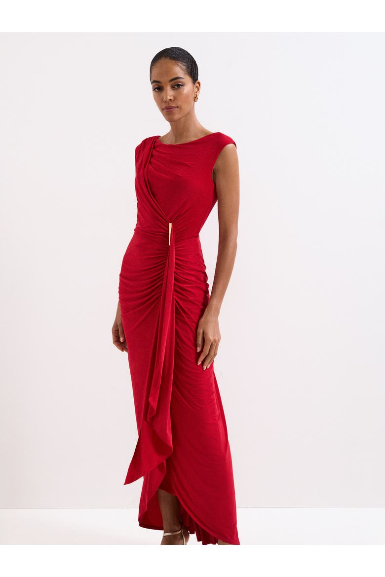 Donna Maxi Dress, Alternate, color, Red