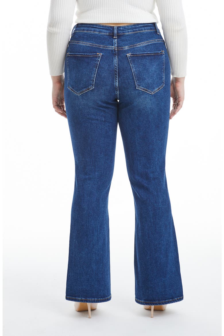 High Waist Bootcut Jeans, Alternate, color, DEEPSEA