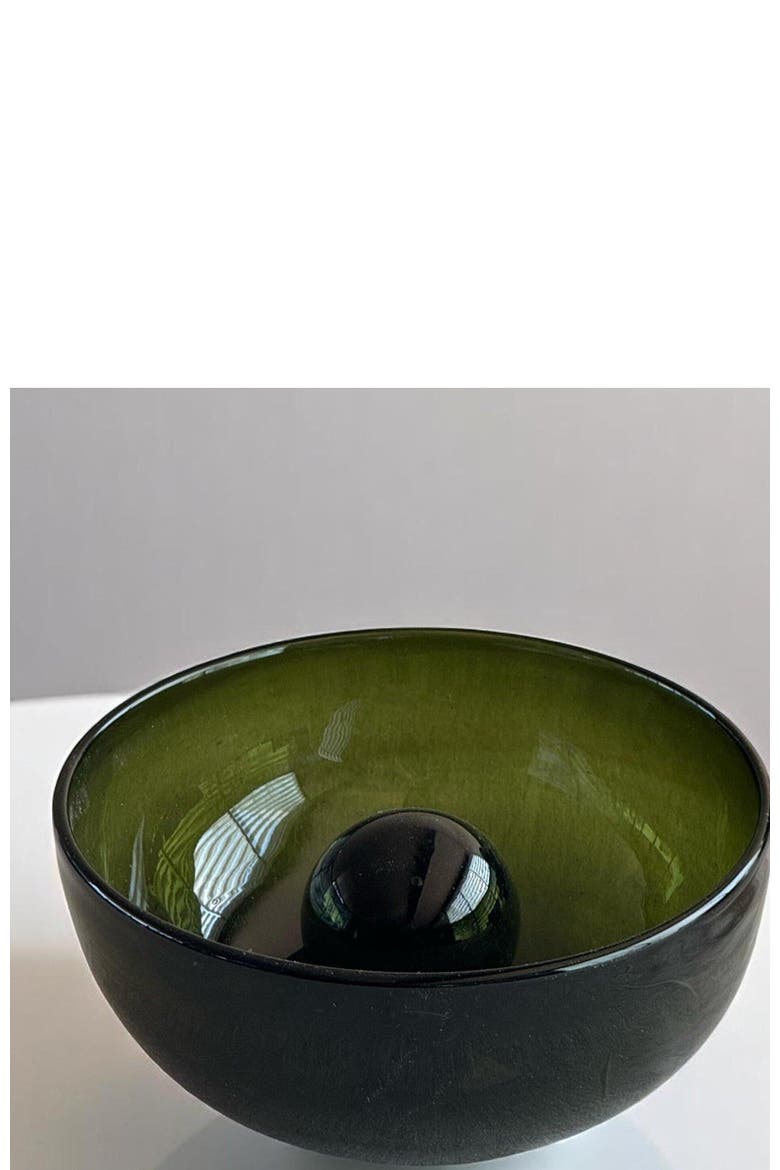 Mitla Bowl by Diego Olivero Studio, Alternate, color, Green