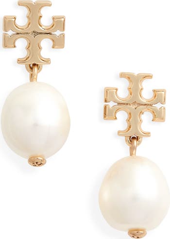 【TORY BURCH】 Kira Pearl Long Earring Tory Burch Kira Genuine Pearl Drop Earrings | Nordstrom