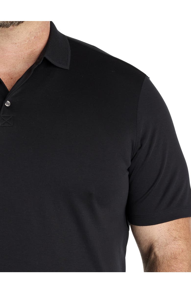 Robert Barakett Big & Tall Georgia Polo Shirt, Alternate, color, Black