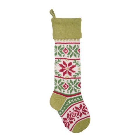 Woodland Deer Knit Stocking